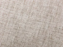Conjunto de 2 taburetes de bar de tela y metal blanco - Beige - KIYOLA