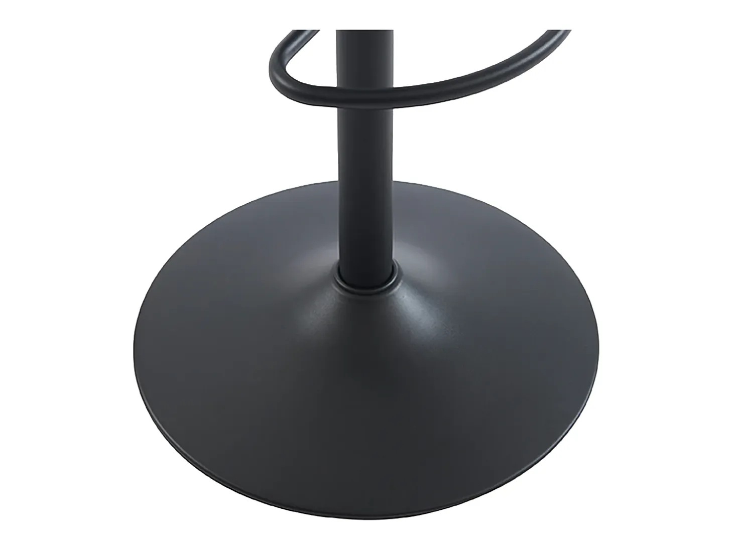Conjunto de 2 taburetes de bar de pana y metal - Altura ajustable - Crema - ZINEA