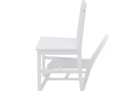 Conjunto de comedor 3 piezas madera de pino blanco