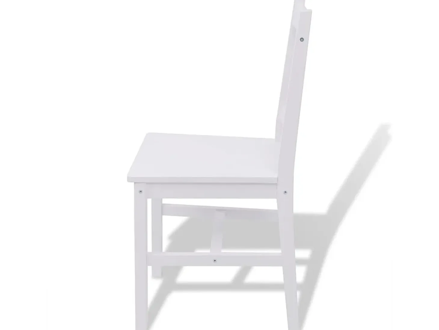 Conjunto de comedor 3 piezas madera de pino blanco