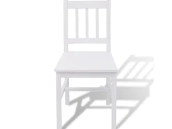 Conjunto de comedor 3 piezas madera de pino blanco