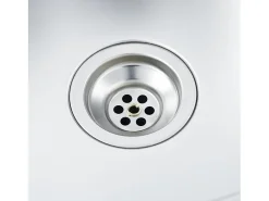 Conjunto de fregadero y escurridor de cocina plata 800x500x155 mm acero inoxidable