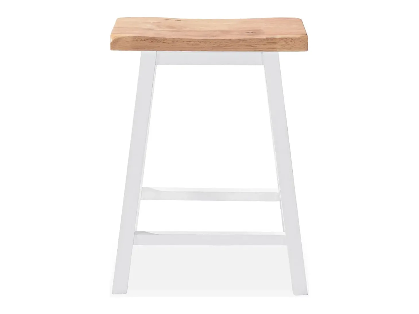 Conjunto de mesa alta de cocina 3 piezas MDF blanco