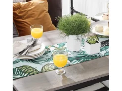 Conjunto de mesa alta 120x60x90 cm beige negro