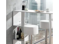 Conjunto de mesa de bar blanco 113x39.8x111.8 vincent