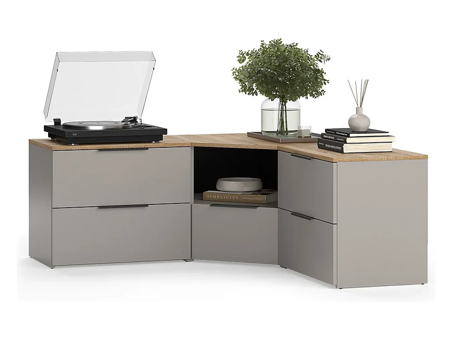 Conjunto de salón gris 68x68x50 wido