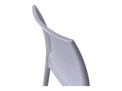 Conjunto de sillas de comedor Altea en plástico gris claro modelo confort x 6