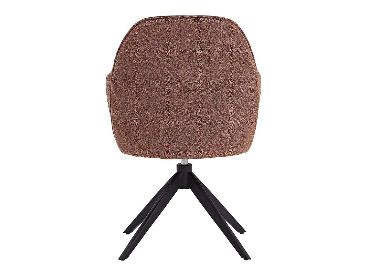 Conjunto de sillas de comedor 60x90x59 cm Marrón Moderno Sillas Egg Cuero Bouclé