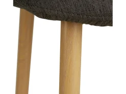 Conjunto de sillas de comedor 44x88x45.5 cm Sillas Egg antracita