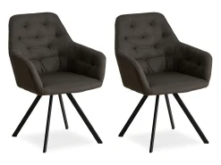 Conjunto de sillas de comedor 59x88x57 cm Antracita Sillas Eames