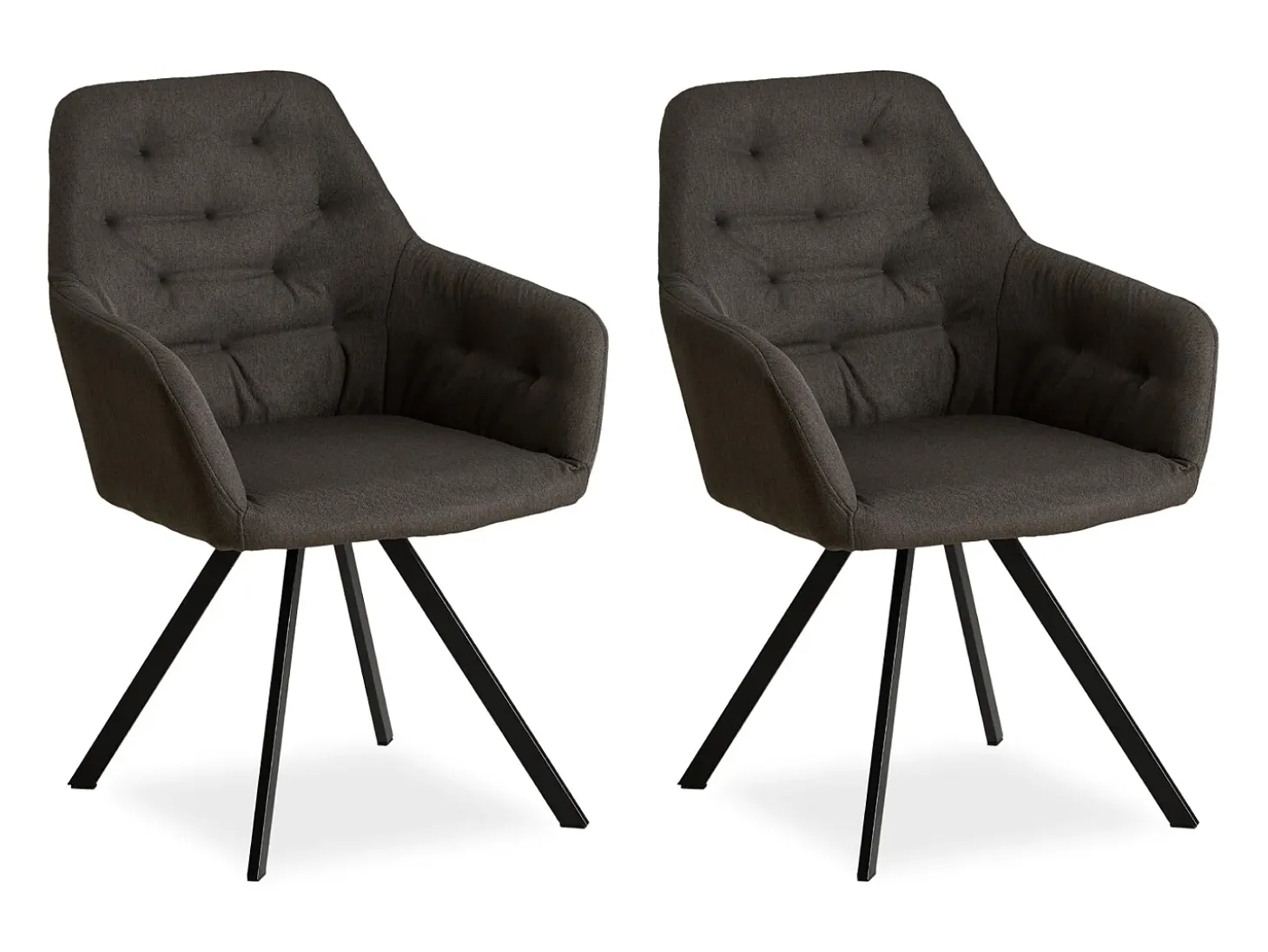 Conjunto de sillas de comedor 59x88x57 cm Antracita Sillas Eames