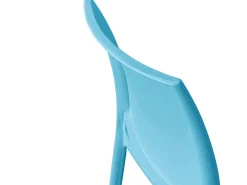Conjunto de sillas de comedor altea en plástico azul modelo confort x 6