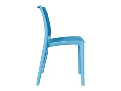Conjunto de sillas de comedor altea en plástico azul modelo confort x 6