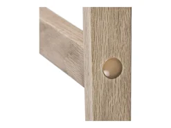 Conjunto de taburetes de bar RIVA de roble de 75 cm con asiento de plástico