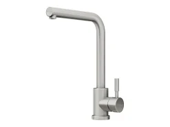 Conjunto fregadero 55x45 cm SOELA + grifo ROFILA en acero inoxidable - Gris