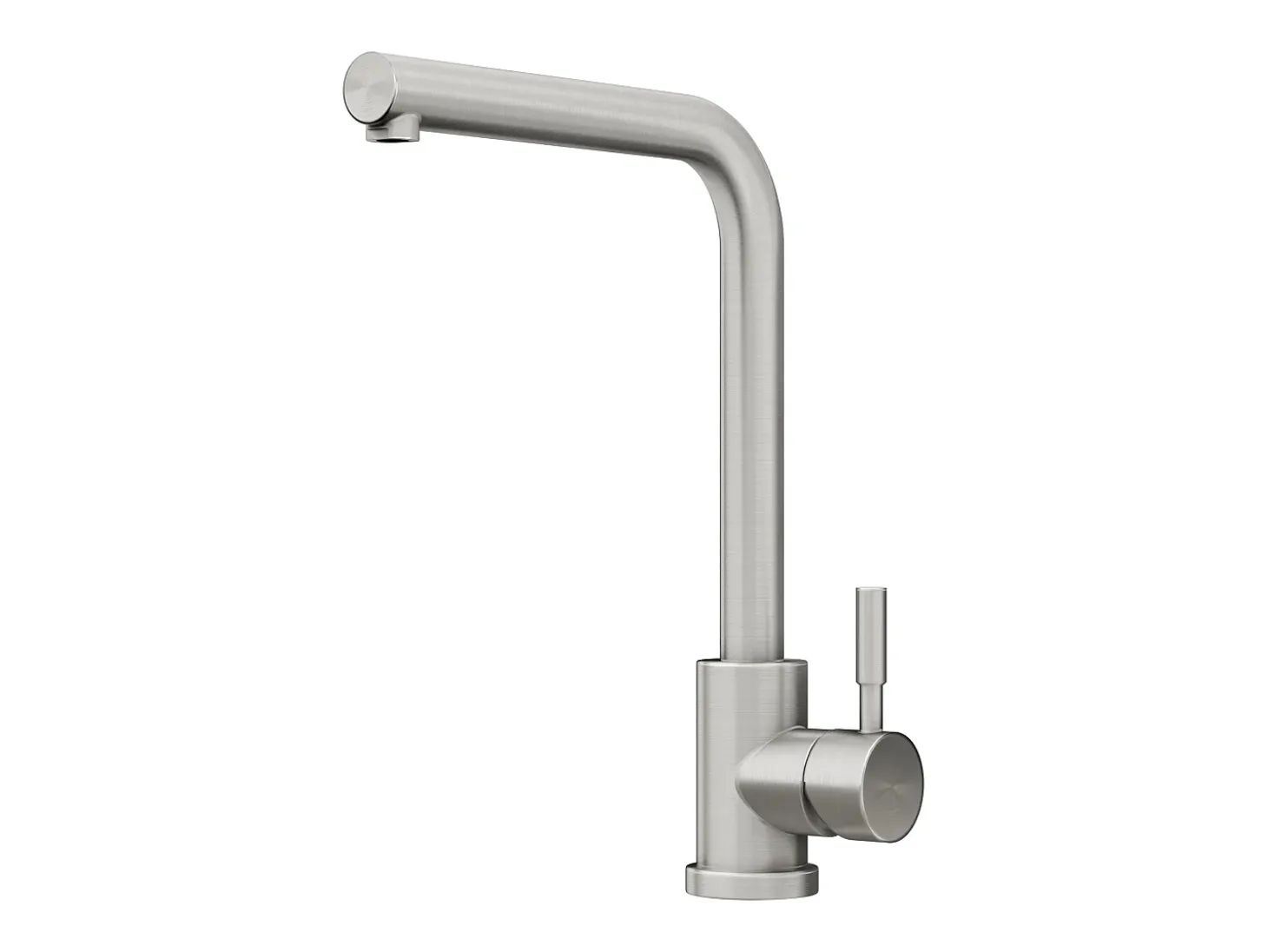 Conjunto fregadero 76x45 cm SOELA + grifo ROFILA de acero inoxidable - Gris