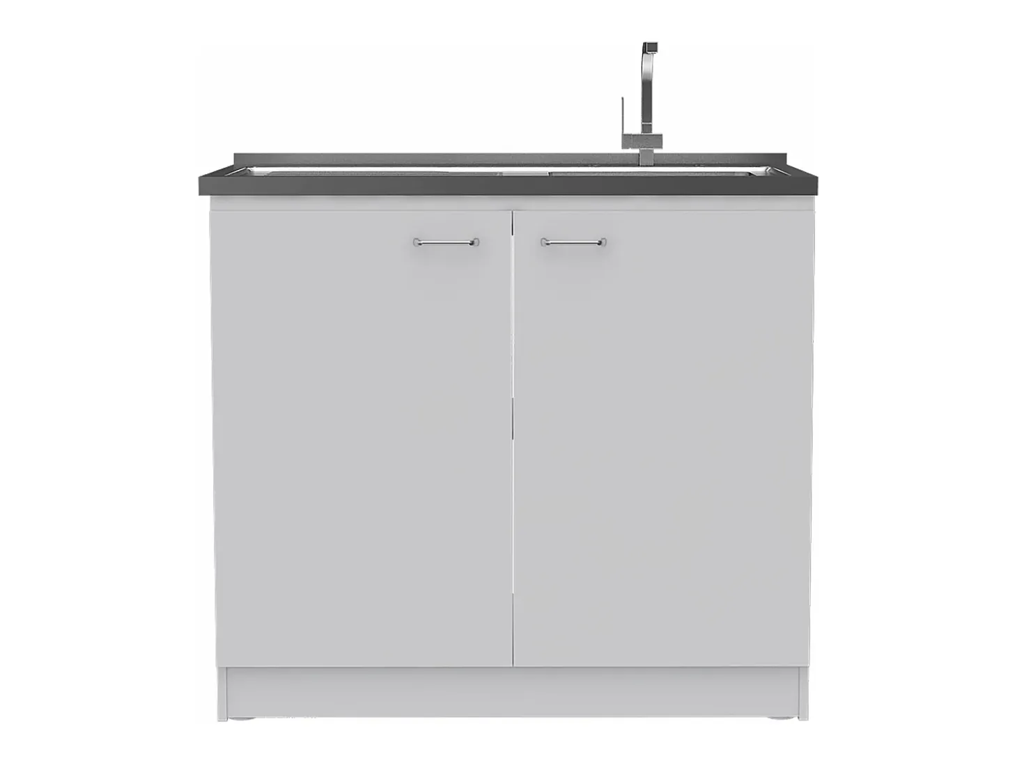 Conjunto Phoenix de Cocina, Isla de Cocina + Mueble de Cocina con fregadero
