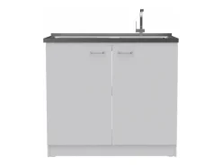 Conjunto Phoenix de Cocina, Isla de Cocina + Mueble de Cocina con fregadero