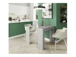 Consola de comedor extensible Funzionale 5 posiciones cemento