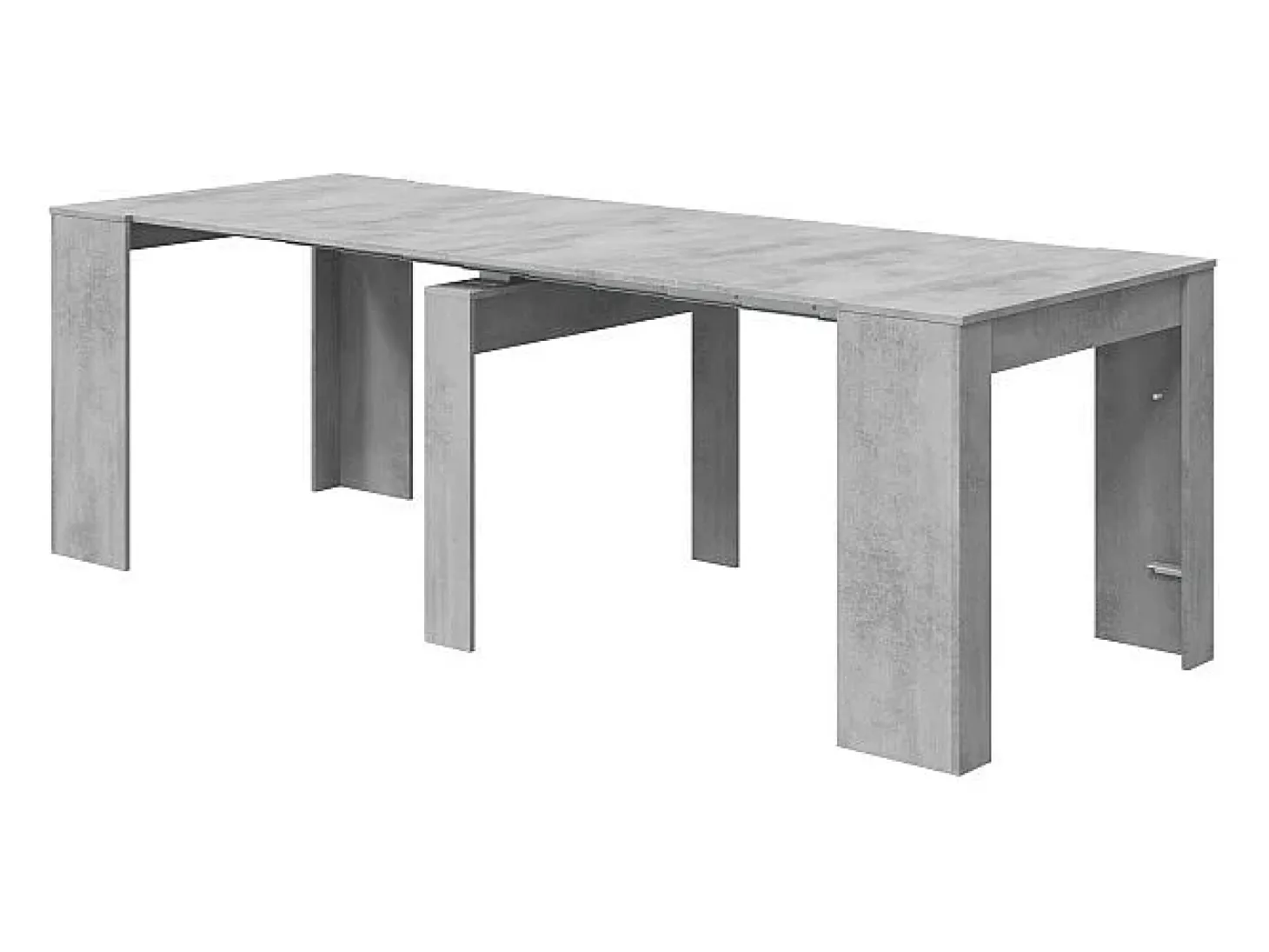 Consola de comedor extensible Funzionale 5 posiciones cemento