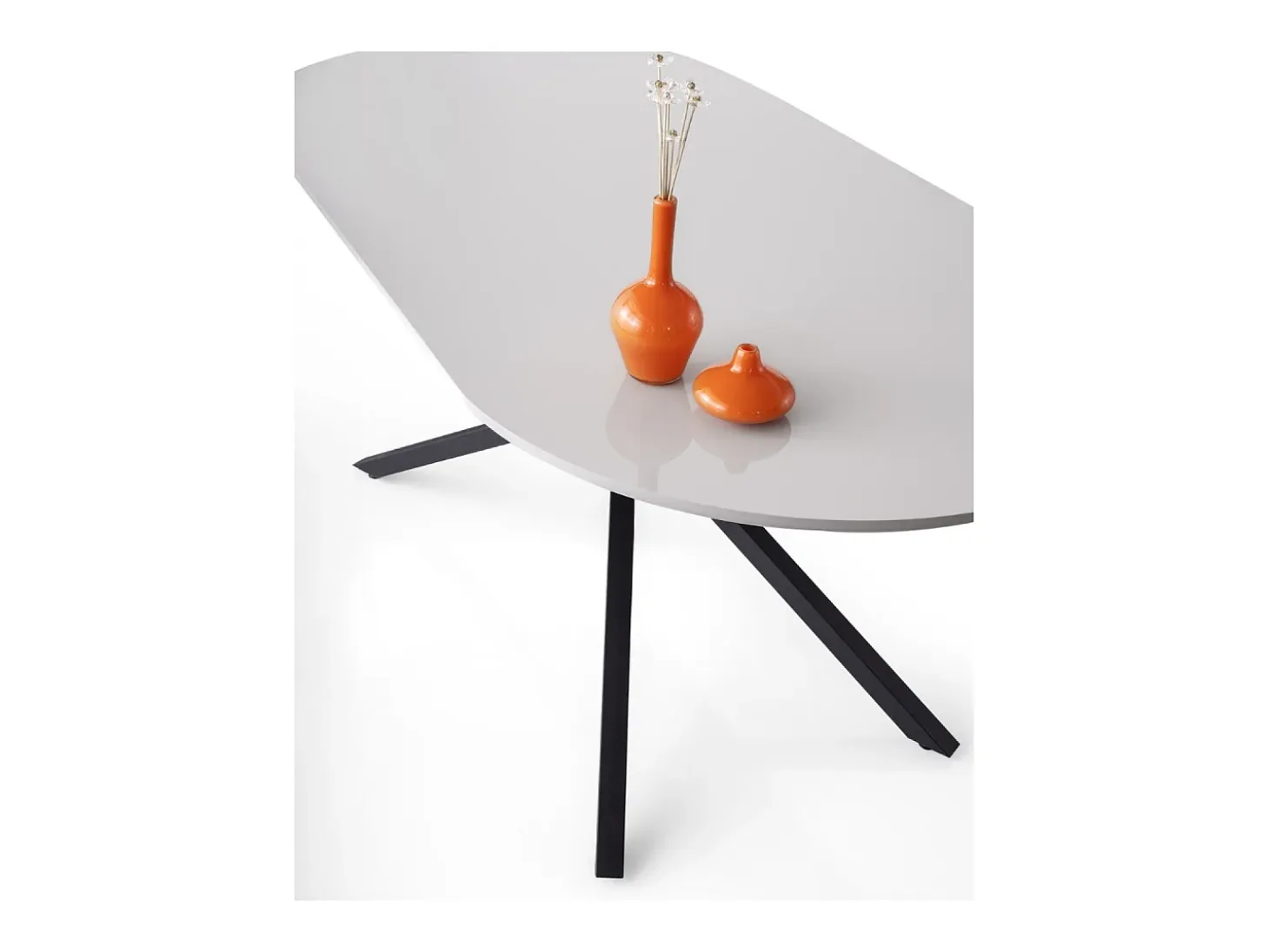 Consola de estilo industrial HANKO - madera y negro - 140 cm