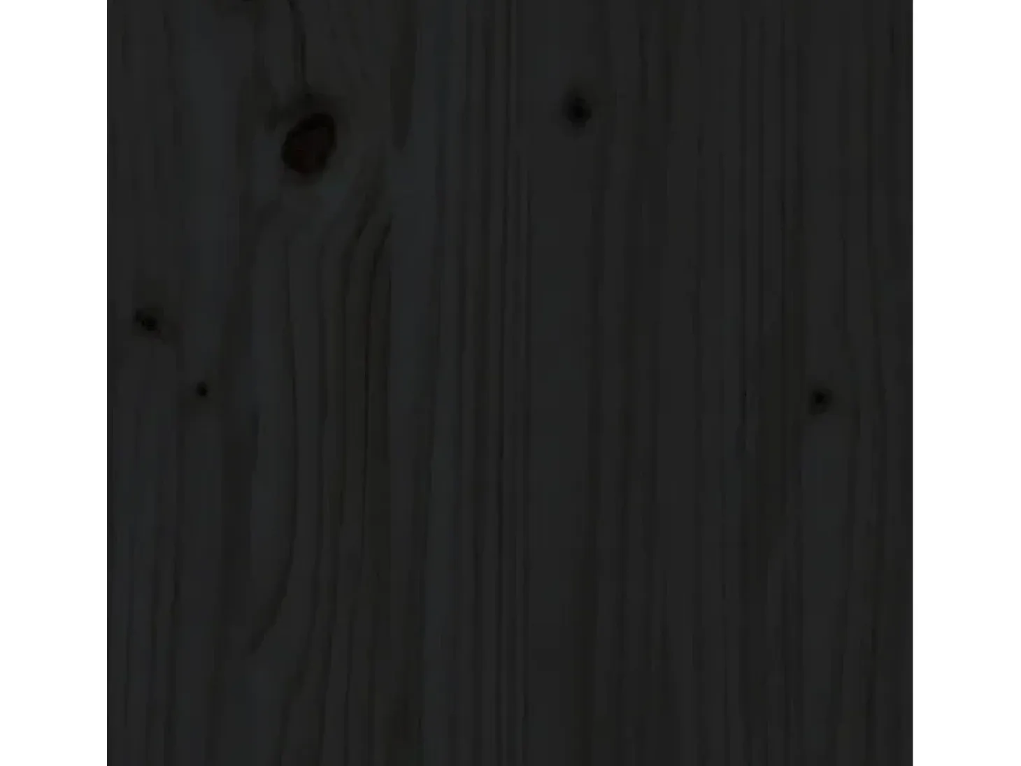Consola de madera maciza de pino negra de 90 x 40 x 78 cm.