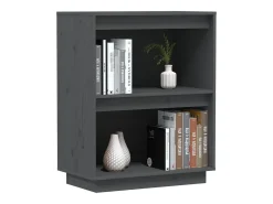 Consola Gris 60x34x75 cm Madera maciza de pino