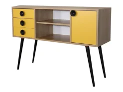 Consola HAVANA color roble Amarillo