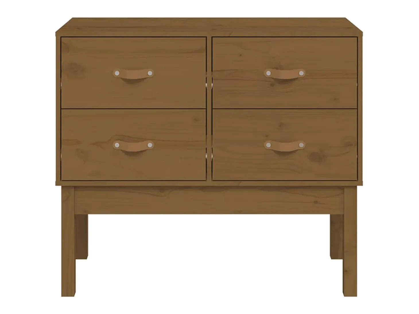 Consola marrón miel 90x40x78 cm Madera maciza de pino