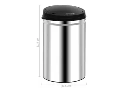 Contenedor automático con sensor de acero inoxidable de 30 litros 02_0006041