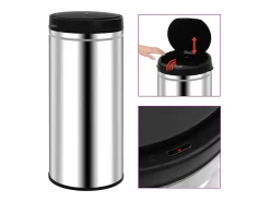 Contenedor automático con sensor de acero inoxidable de 80 litros 02_0006097