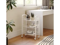 Contenedor con ruedas blanco 45x27x64 tarro