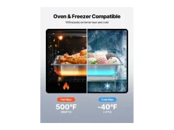 Contenedor Gastronorm SucceBuy GN 1/2, Recipiente de Restauración de Acero Inoxidable 4PCs 3,8 L, Contenedor Inox Alimentario Profundidad 6,4 cm, Antiadherente