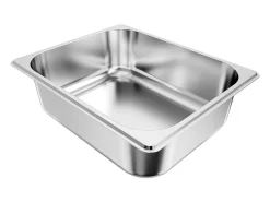 Contenedor Gastronorm SucceBuy GN 1/2, Recipiente de Restauración de Acero Inoxidable 6PCs 6 L, Contenedor Inox Alimentario Profundidad 9,9 cm, Antiadherente