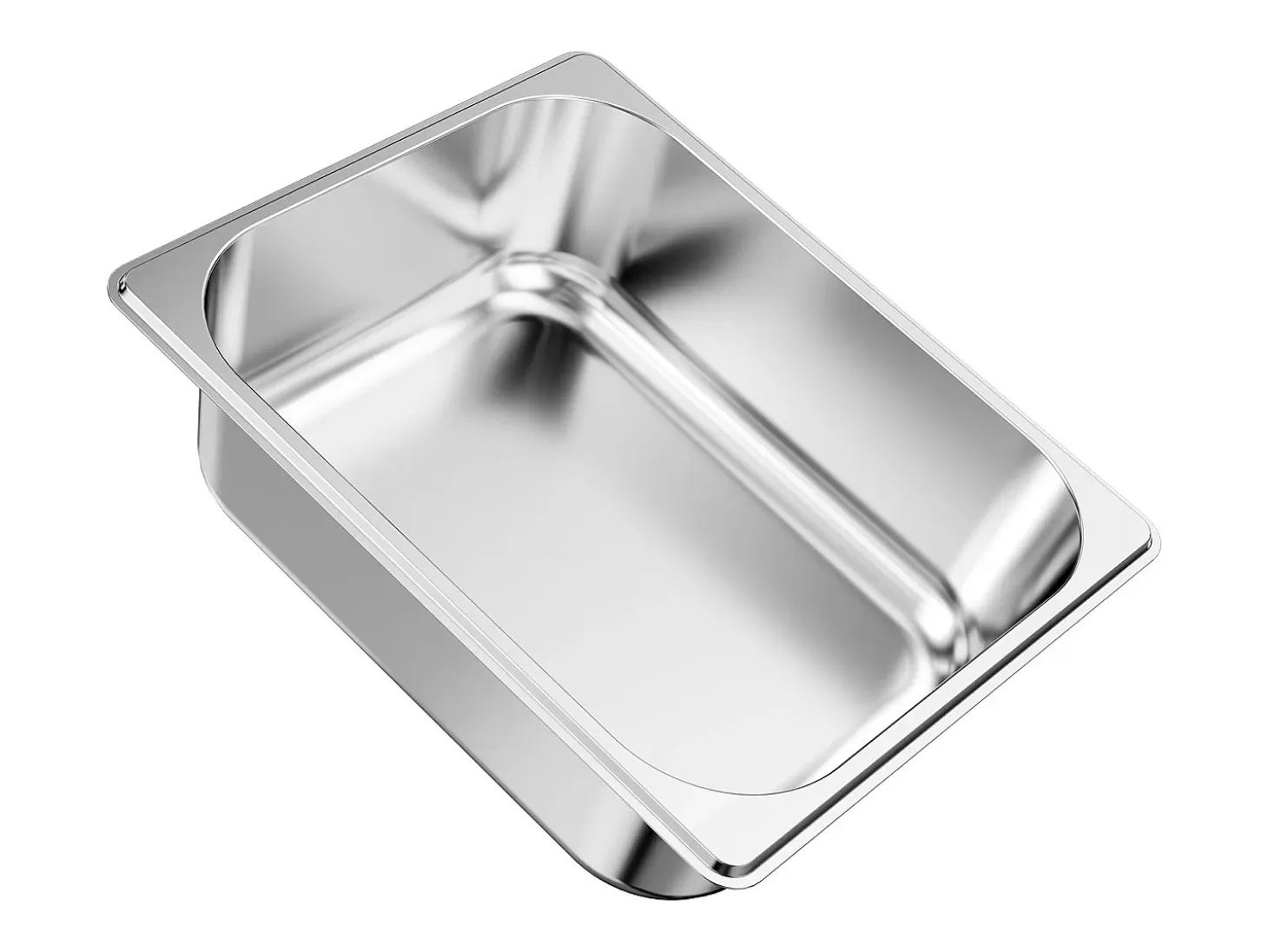 Contenedor Gastronorm SucceBuy GN 1/2, Recipiente de Restauración de Acero Inoxidable 6PCs 6 L, Contenedor Inox Alimentario Profundidad 9,9 cm, Antiadherente