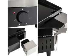 Cook'in Garden - Plancha eléctrica + tapa de hierro fundido FINESTA - 2,5 kW