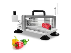 Cortador De Tomates Comercial SucceBuy 0,64 cm Cortador Manual De Tomates De Acero Inoxidable