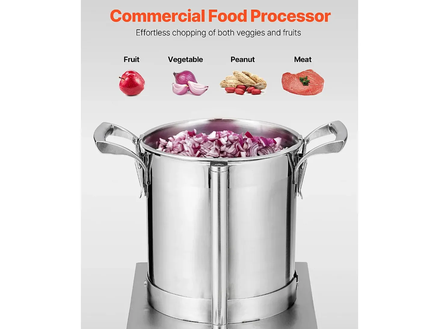 Cortador de Verduras SucceBuy Robot de Cocina y Picadora 4 L - 550 W - Alto Rendimiento