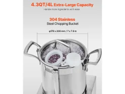 Cortador de Verduras SucceBuy Robot de Cocina y Picadora 4 L - 550 W - Alto Rendimiento
