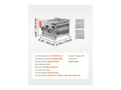 Cortadora SucceBuy Cuchilla de Acero Inoxidable de 5 mm para Cortadora de Carne SJY-DQ90 Juego de Cuchillas para Cortadora