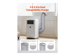 Cubierta Protectora para Tubo de Acondicionador de Aire SucceBuy, Manguito Aislante para Acondicionador de Aire Portátil, Ajuste Universal