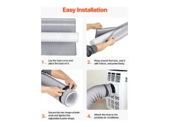 Cubierta Protectora para Tubo de Acondicionador de Aire SucceBuy, Manguito Aislante para Acondicionador de Aire Portátil, Ajuste Universal