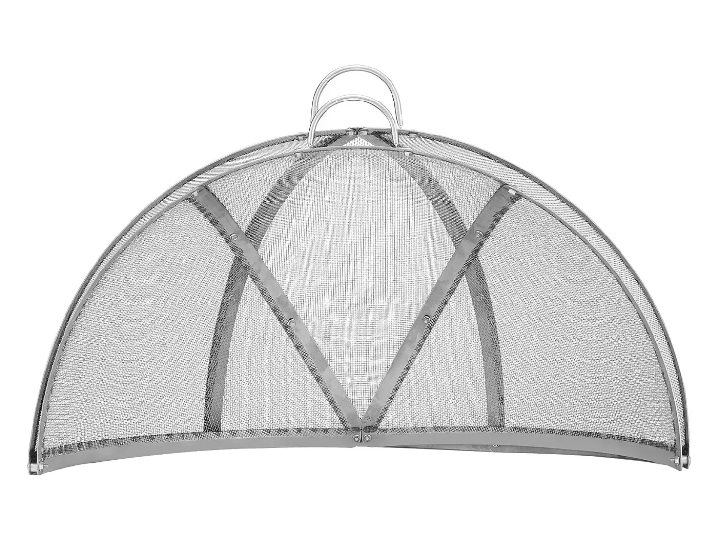 Cubierta SucceBuy de Protección Antichispas para Hogar Redondo de Leña de 76.2cm en Acero Inoxidable, Accesorios Redondos para Anillo de Hogar al Aire Libre