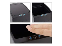 Cubo de basura automático de cocina con sensor tapa y cubo interior 7 litros color negro 13_0002322_2