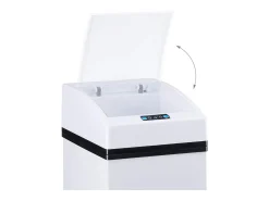 Cubo de basura automático de cocina con sensor tapa y cubo interior de 7 litros blanco 13_0002322
