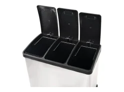 Cubo de basura de acero inoxidable de 46 x 26,5 x 39,5 cm 24 litros 02_0006060