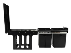 Cubo de basura de cocina extraíble con mecanismo de cierre suave 48 litros negro 02_0006109