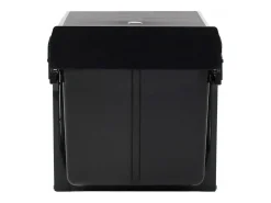 Cubo de basura de cocina extraíble con mecanismo de cierre suave 48 litros negro 02_0006109