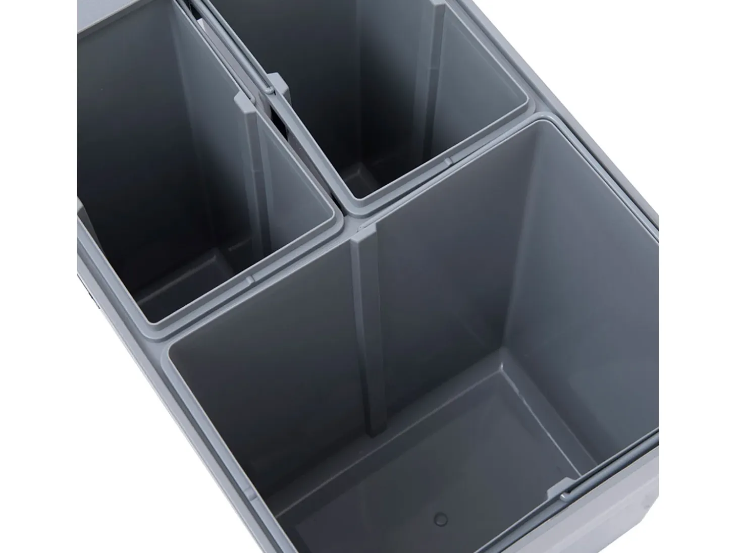 Cubo de basura de reciclaje gris 48x34,2x41,8 cm HOMCOM