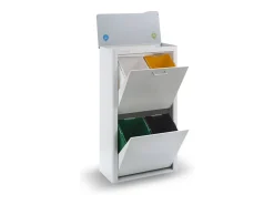 Cubo de basura para la cocina - Cubo de reciclaje - 4 compartimentos de 20L - CUBEK
